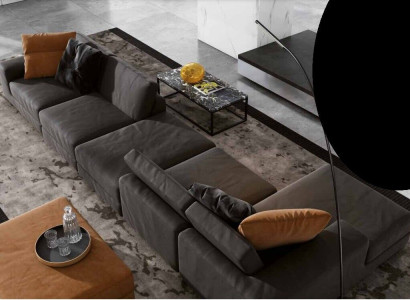 Luxury Corner sofa L-shape Sofa Sofas Modern Living room Textile Upholstery Design Corner new